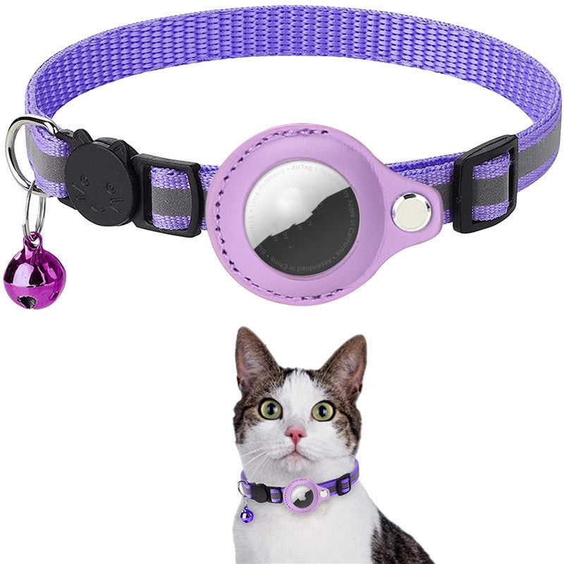 Reflective Waterproof Airtag Collar with Protective Cover for Dogs & Cats