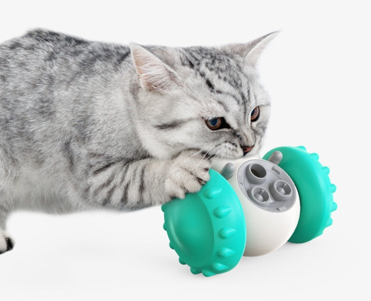 Slow Food Interactive Balance Car | Smart Pet Feeding Toy Car for Cats & Dogs