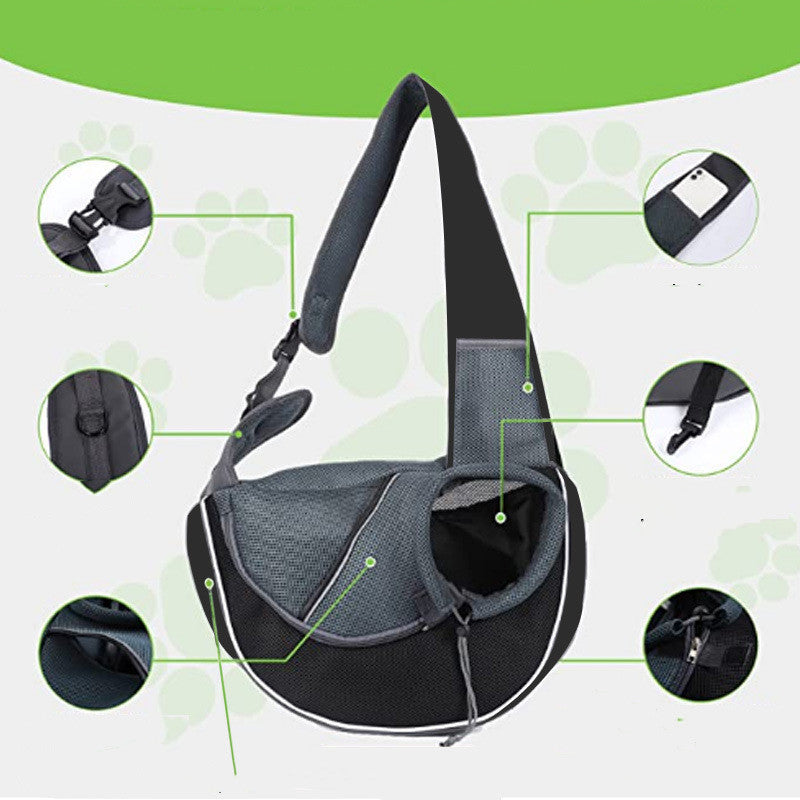 Portable Crossbody Pet Carrying Bag For Dogs & Cats