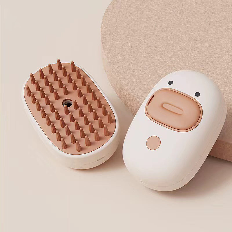 Silicone Massage Steam Brush for Dogs & Cats