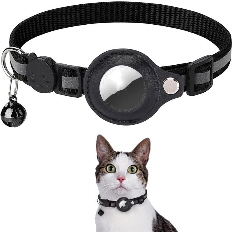 Reflective Waterproof Airtag Collar with Protective Cover for Dogs & Cats