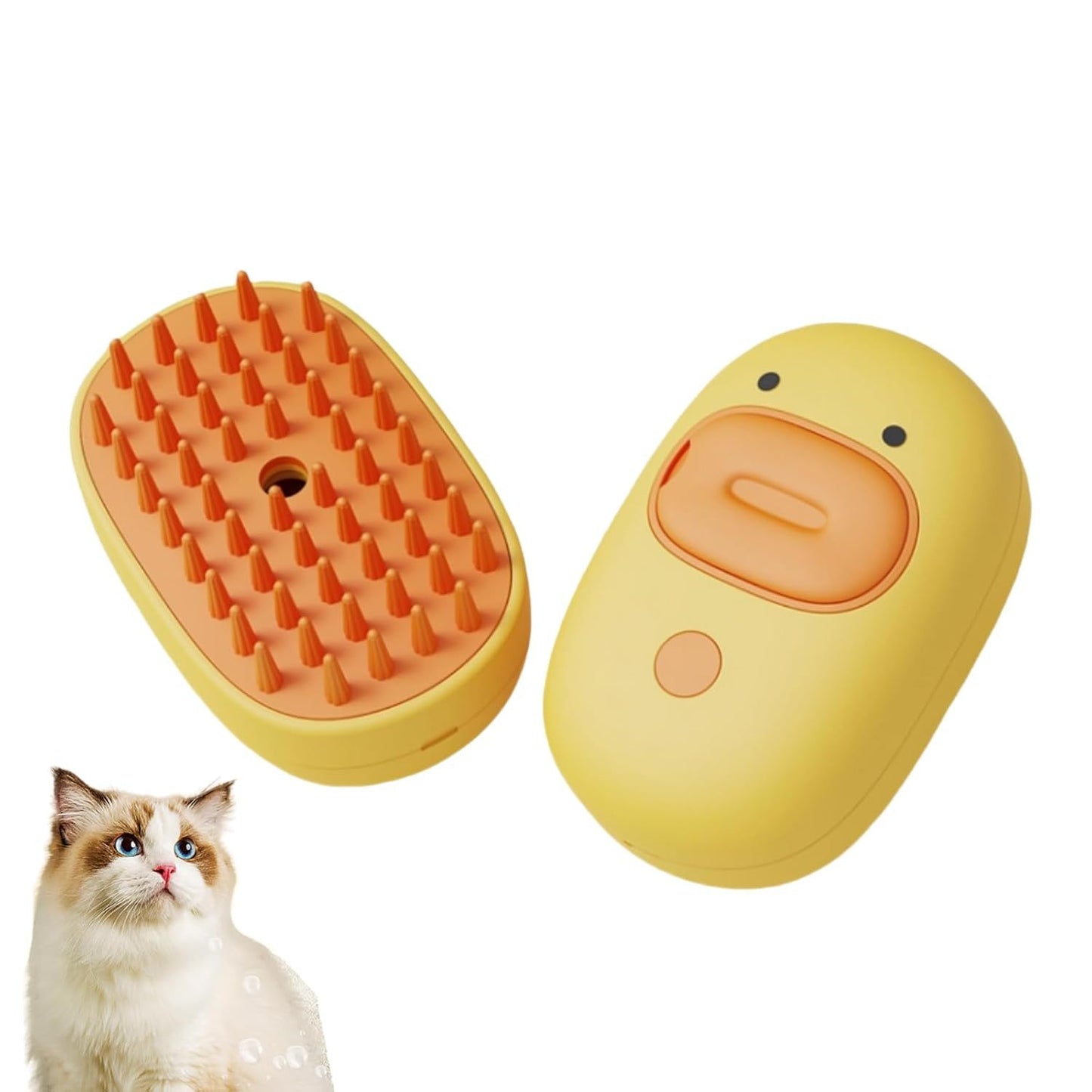 Silicone Massage Steam Brush for Dogs & Cats