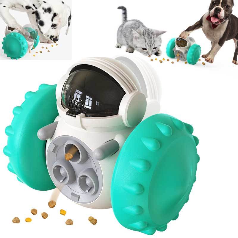 Slow Food Interactive Balance Car | Smart Pet Feeding Toy Car for Cats & Dogs